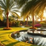 تنسيق حدائق حي السليمانية بالرياض | تصميم لاندسكيب عصري للفلل والقصور